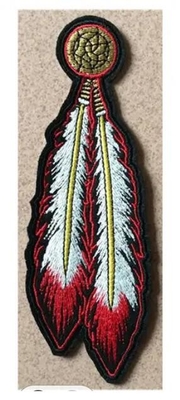 Felt background custom dragon design embroidery patches supplier